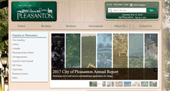Desktop Screenshot of cityofpleasantonca.gov