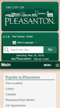 Mobile Screenshot of cityofpleasantonca.gov